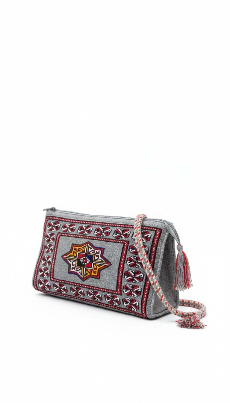 Wool Grey Handmade Bag