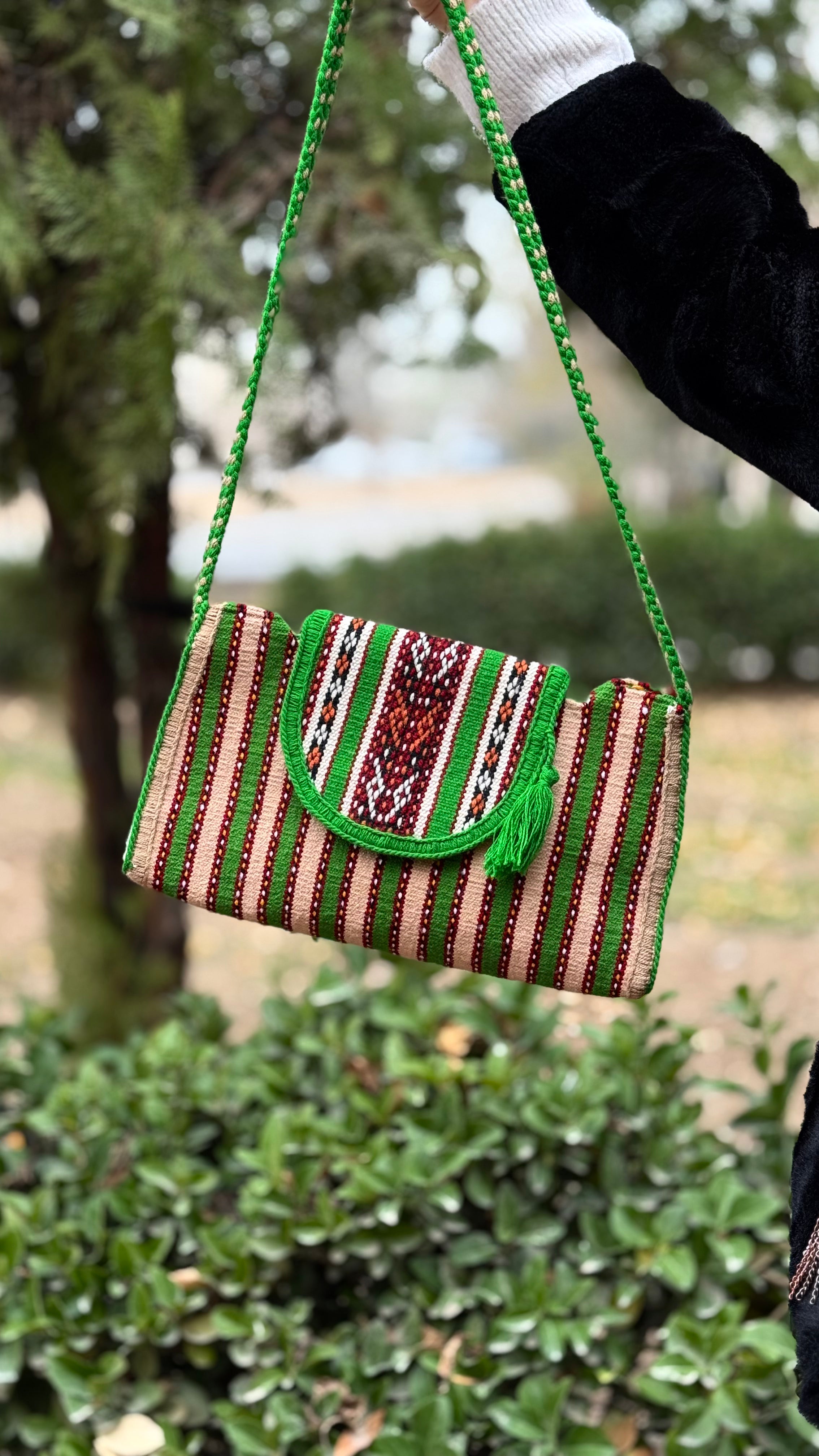 Wool Grey Handmade Bag